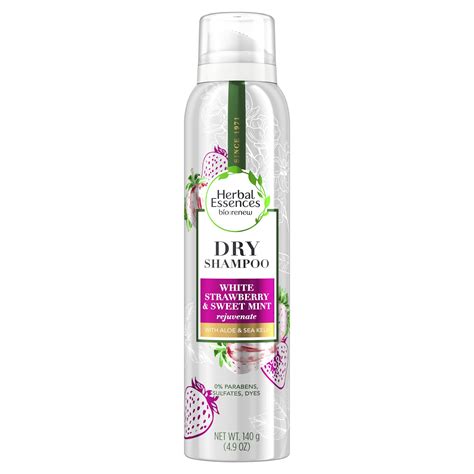 Herbal Essences Bio:Renew Cleanse Dry Shampoo, Strawberry Mint, 4.9 oz ...