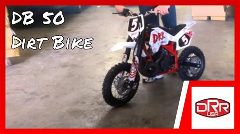 New! DRR DB 50 Kids Performance Mini Pee Wee Dirt Bike Test - YouTube