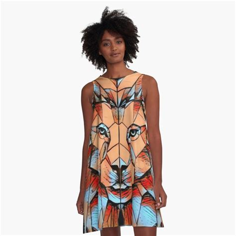 graphic Lion art A-Line Dress by sukhendu12 | A line dress, Lion art ...