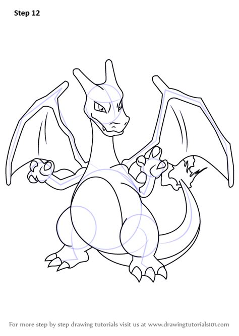 Learn How to Draw Charizard from Pokemon (Pokemon) Step by Step ...