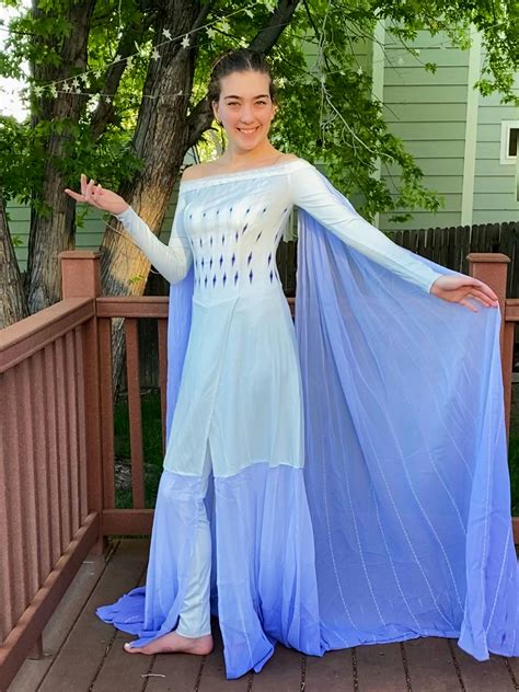 Frozen 2 Elsa Show Yourself Gradient Cosplay Costume - Cosrea Cosplay