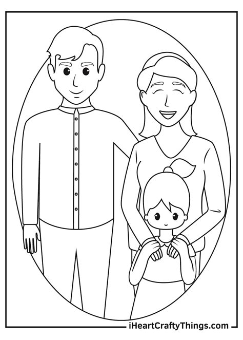 My Family Coloring Pages For Kids