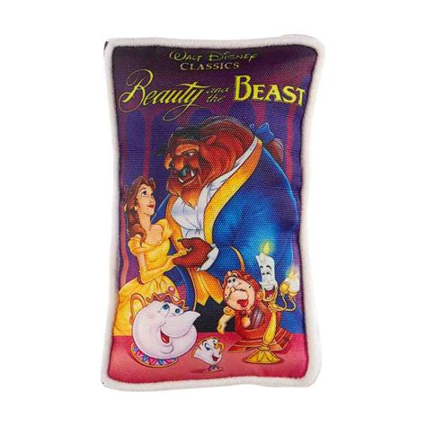 Disney Beauty & The Beast VHS Dog Plush Toy