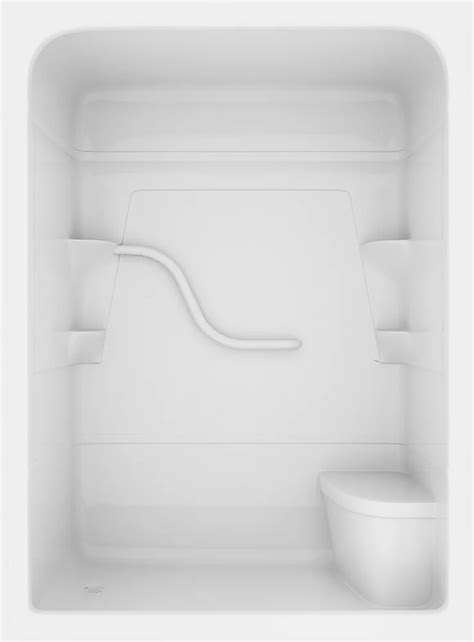 Mirolin Madison 60-inch 3-Piece Acrylic Shower Stall with Seat | The Home Depot Canada