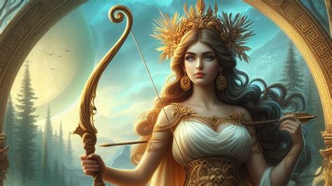 Artemis. Goddess Of The Hunt, The Moon And The Nature