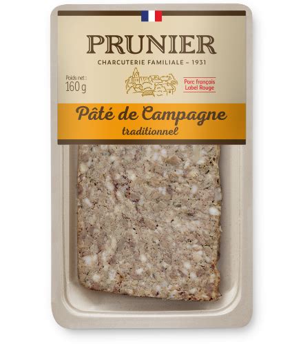 Pâté de campagne traditionnel - Prunier - charcuterie familiale 1931