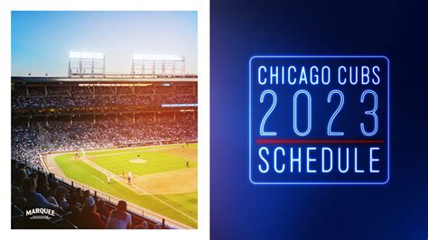 Cubs 2023 Schedule Release Image | Marquee Sports Network - Television ...