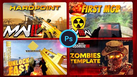 MW3 Thumbnail Template PACK - gfxextra