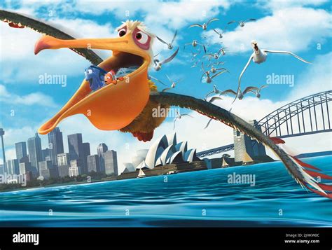 NIGEL THE PELICAN, DORY, MARLIN, FINDING NEMO, 2003 Stock Photo - Alamy