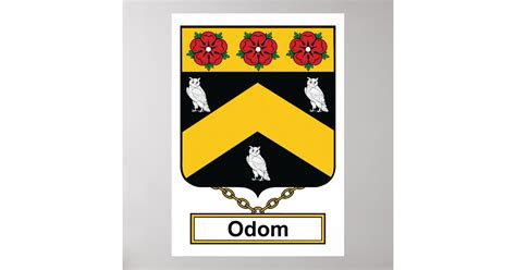 Odom Family Crest Poster | Zazzle