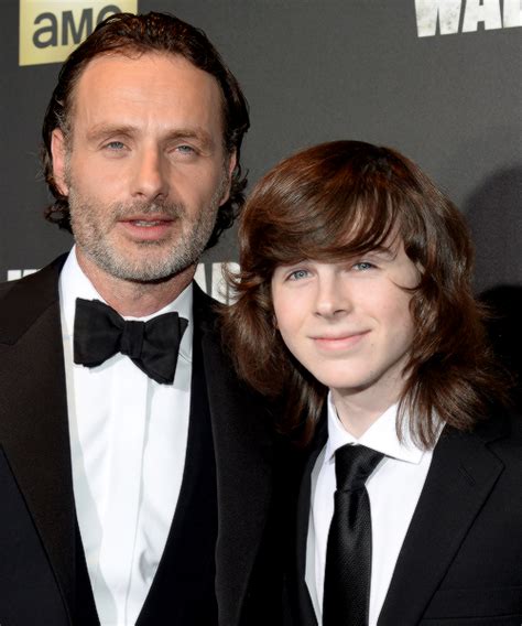 The Walking Dead — Andrew Lincoln and Chandler Riggs attend AMC’s...