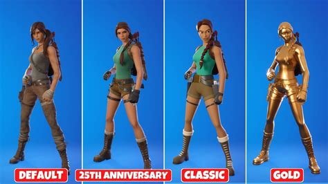 How to Unlock All Lara Croft Edit Styles in Fortnite Season 6 Chapter 2! (Gold Anniversary ...