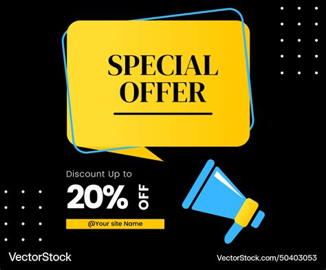 Special offer icon design 20 percent off Vector Image