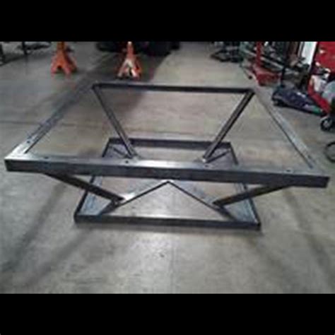 Square Style Steel Table Base | Steel table base, Coffee table frame, Vintage industrial furniture