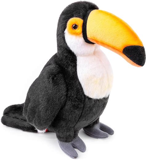 Amazon.com: ZHONGXIN MADE Toucan Plush Toy - Realistic 11.5inch Black ...