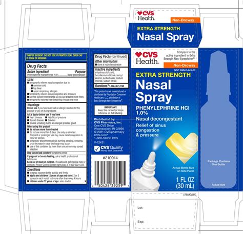 DailyMed - EXTRA STRENGTH NASAL- phenylephrine hydrochloride spray