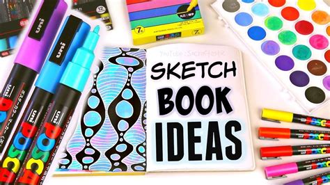 SKETCHBOOK IDEAS with POSCA PAINT PENS In today's SoCraftastic video ...