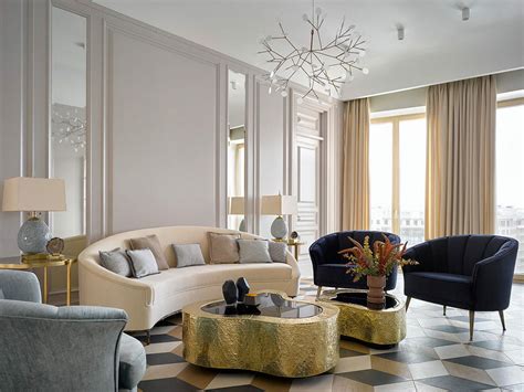 Hollywood Glam Living Room Ideas | Baci Living Room