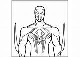 Coloring Sheet Spider Man Into The Spider Verse Pages sketch template