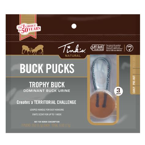 Tink's Trophy Buck Buck Pucks - 3 Pack