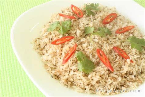 Vegetarian Recipe: Coconut Fried Rice | Vege Angel