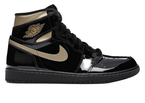 Nike Air Jordan 1 Retro High Black Metallic Gold (2020) - 555088-032