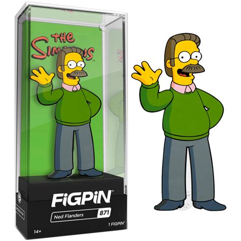 The Simpsons - Ned Flanders FigPin Enamel Pin by FigPins | Popcultcha