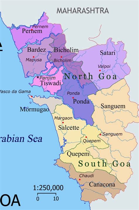 Goa Geography & Map | Flamingo Travels