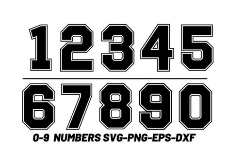 Football Number Font