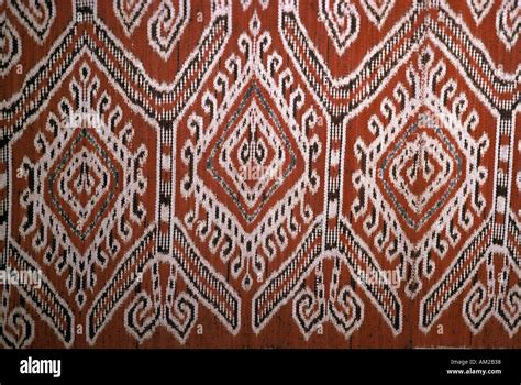 Pua Kumbu ceremonial textiles Woven ikat from the Iban tribes of Stock ...