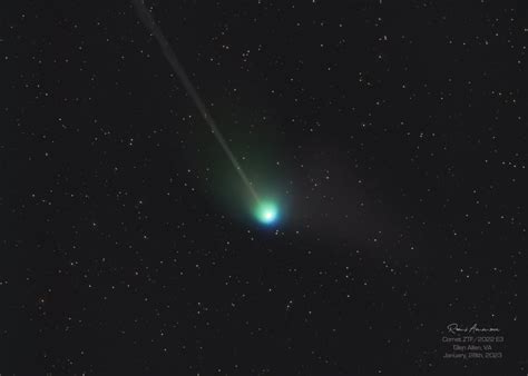 This is how the green comet looked in its closest pass to Earth - American Journal