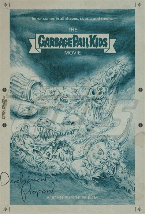 Original production art for The Garbage Pail Kids Movie poster. Unused ...