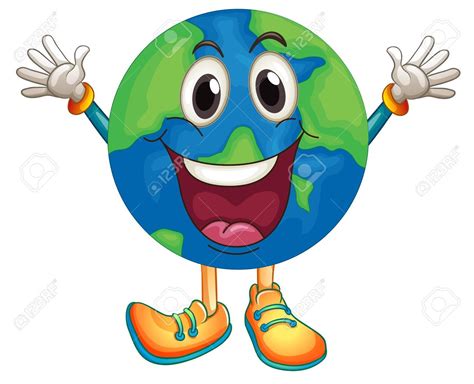 Illustration Of An Earth With Happy Face Royalty Free Cliparts, Vectors ...