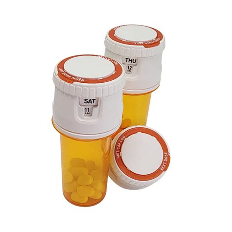 Reusable Meticap Medication Timing Cap allows you to easily mark your last or next pill dosage ...