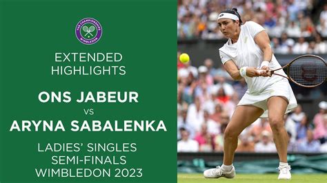 Ons Jabeur vs Aryna Sabalenka | Semi-final Extended Highlights | Wimbledon 2023 - TennisGusto