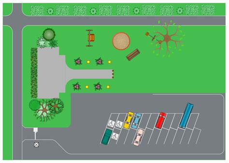 How to Design a Site Plan Using ConceptDraw PRO | Site Plans | Plant Layout Plans | Diagram Of A ...