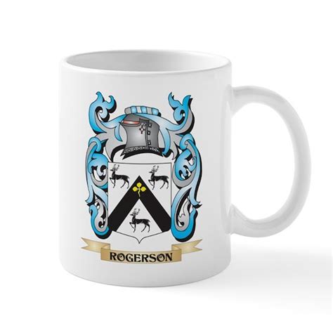 Rogerson Coat of Arms - Family Crest 11 oz Ceramic Mug Rogerson Coat of Arms - Family Crest Mugs ...