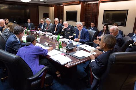 Obama Meets in Situation Room Ahead of National Address