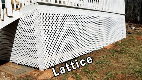 Installing Lattice under the Big Porch - YouTube