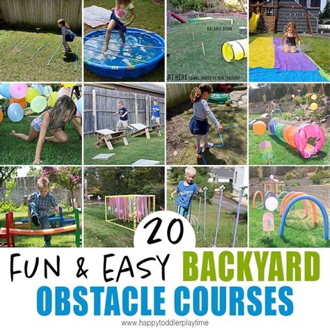 20 Amazing Backyard Obstacle Courses - Happy Toddler Playtime | Obstacle course, Backyard ...