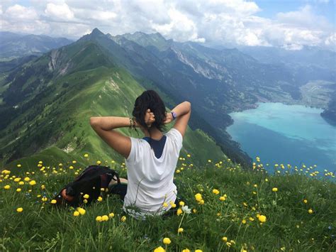 "My first ever proper hike. Around 2500m elevation in Interlaken ...