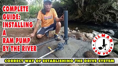 Ram Pump Basic: How to install Ram Pump in a river situation. - YouTube