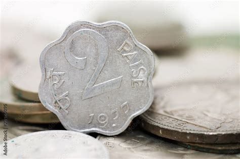 Old indian coins isolated on white background Stock Photo | Adobe Stock