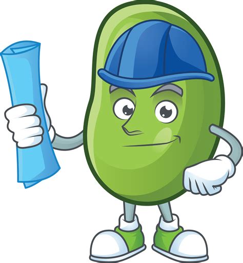 Green beans cartoon character style 19830651 Vector Art at Vecteezy