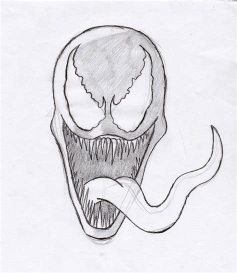 Venom Face Drawing at PaintingValley.com | Explore collection of Venom Face Drawing