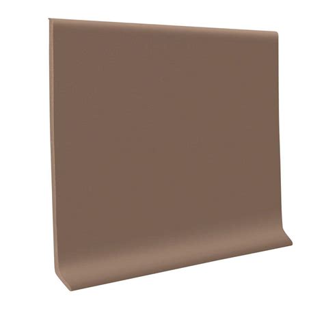 ROPPE Toffee 4 in. x 120 ft. x 1/8 in. Vinyl Wall Cove Base Coil ...