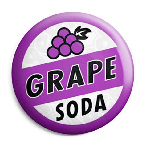 Grape Soda - Ellie's Up Movie Bottle Top Button Badge, Fridge Magnet ...