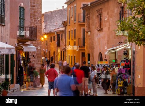 Old Town, Alcudia, Mallorca - Spain Stock Photo - Alamy