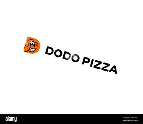 Dodo Pizza, Rotated Logo, White Background B Stock Photo - Alamy