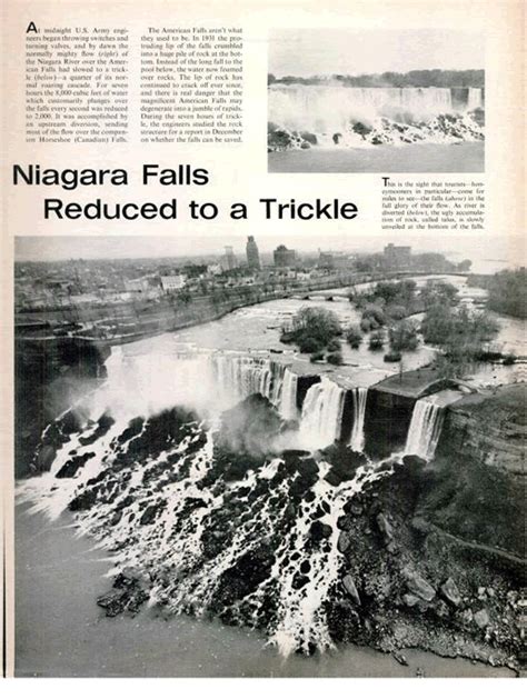 DIANE'S CORNER: Celebrate Niagara Falls Runs Dry Day March 29, 2017